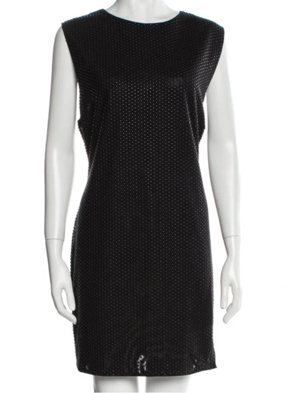 Cynthia Rowley Black Textured Sleeveless Shift Dress